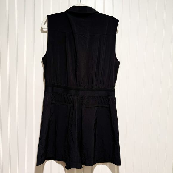 Athleta Brooklyn Utility Romper Black Size 14 - Picture 6 of 7
